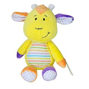 Baby Ganz Soft & Simple Giraffe Plush Stuffed Animal Yellow Rainbow Stripes 2015